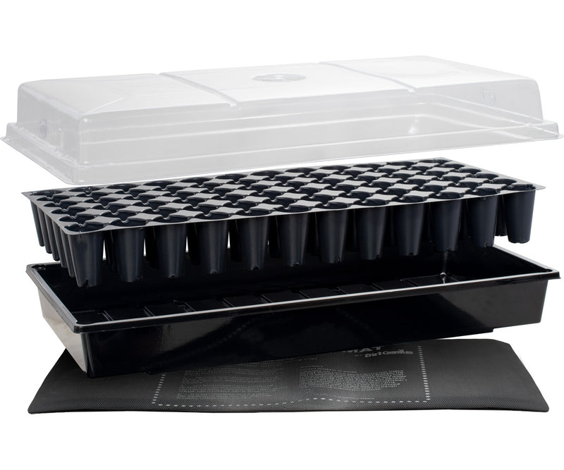 Load image into Gallery viewer, Jump Start Germination Station w/Heat Mat, Tray, 72-Cell Pack, 2&quot; Dome
