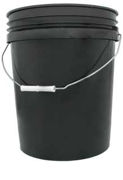 Black 5 Gallon Bucket with handle