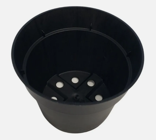 4.5" Round Black Pot, each