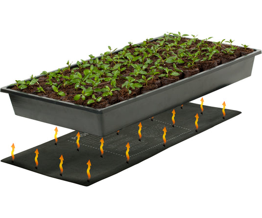 Jump Start Germination Station w/Heat Mat, Tray, 72-Cell Pack, 2" Dome