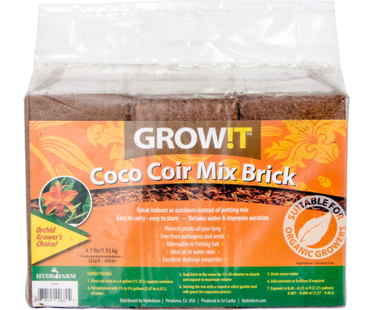 GROW!T Coco Brick, 3 pack