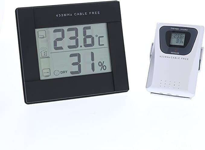 GE Digital Thermometer/Hygrometer with Sensor