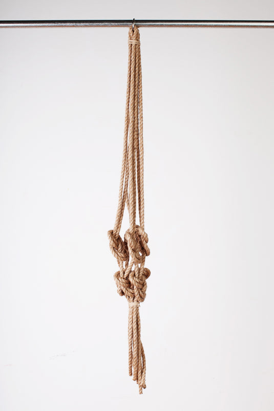 Primitive  36" Natural Knotted Rope Hanger